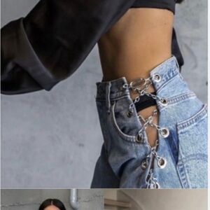 EB Denim Vintage Chain Boyfriend Jeans